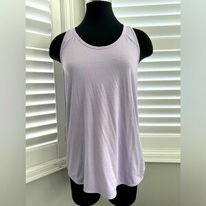 Lululemon Athletica Essential Racerback Pleated Tank Top- Lilac Dusk Size 8/10